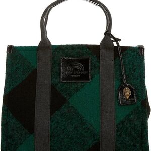 Kurt Geiger London Tweed Southbank Tote Bag Color: Green
